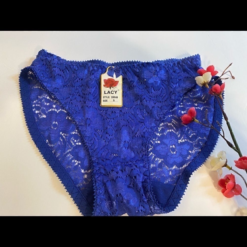 🍂lacy Assorted Embroidery Floral Print Panties
